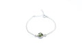 ESSENTIALS Green Amber Link Chain Bracelet