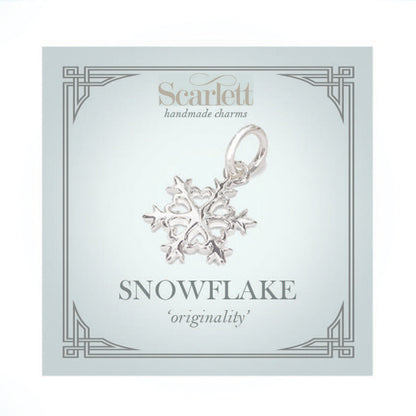 Snowflake Silver Charm