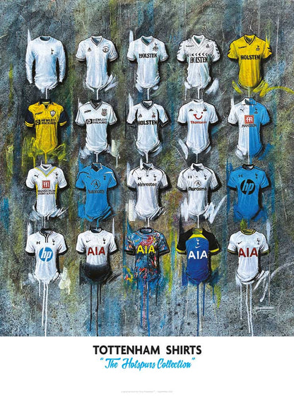 Spurs FC 2022 Shirts - A2 Signed Limited Edition Prints