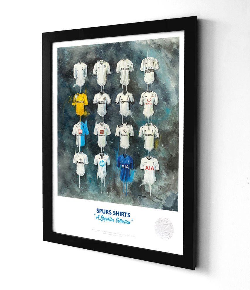 Tottenham Hotspur A3 Framed Print – Iconic Spurs Shirt Wall Art