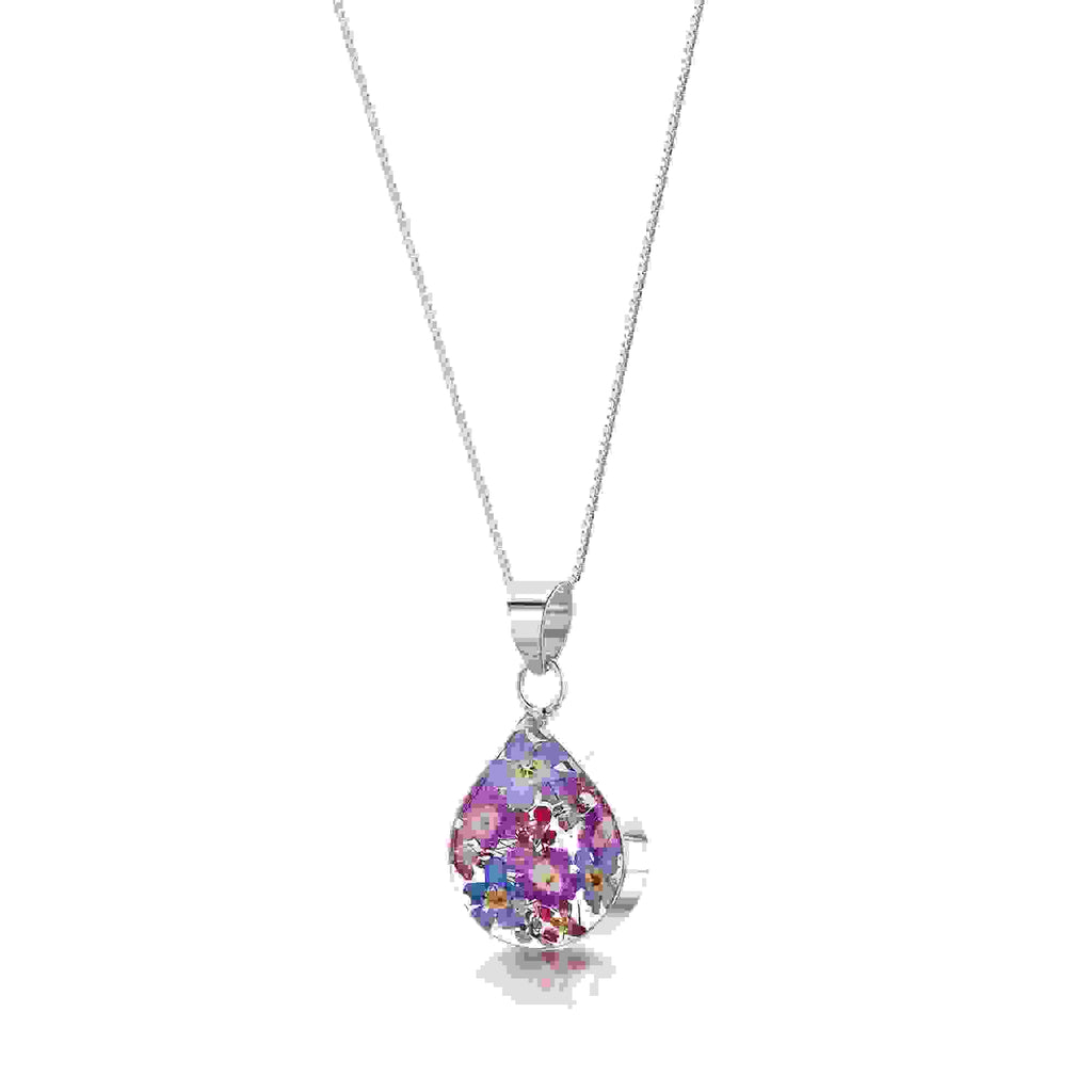 Purple Haze Teardrop Pendant Necklace