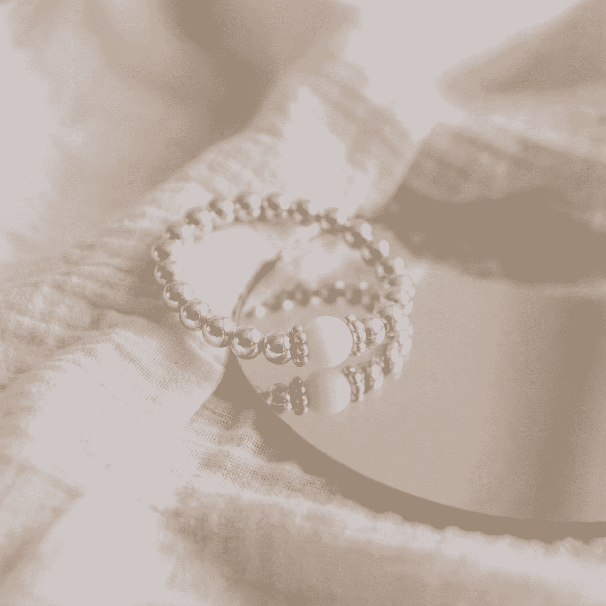 White Agate Gemstone Ring
