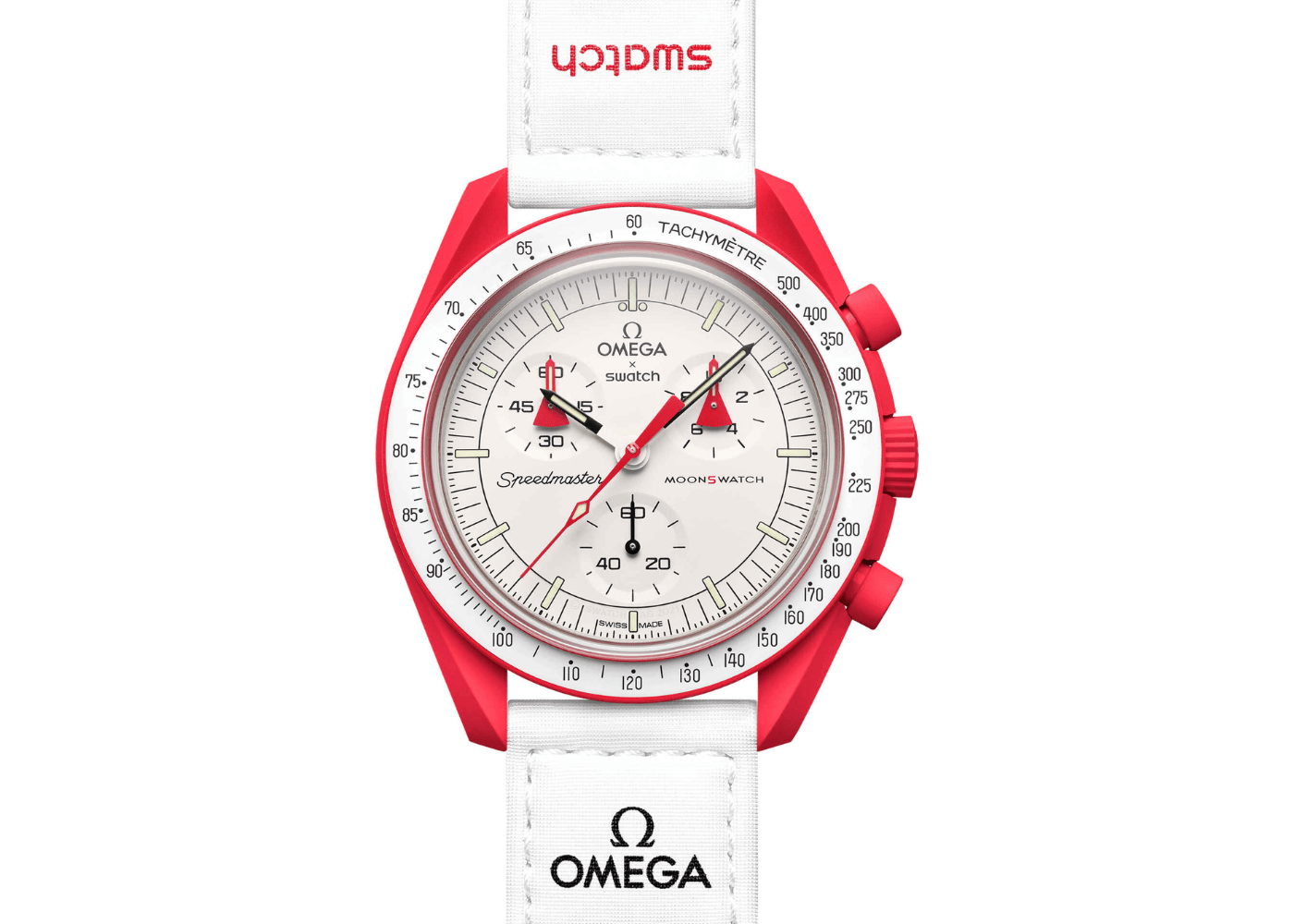Swatch x Omega Bioceramic Moonswatch Mission to Mars (SO33R100) - SJR London Timepiece