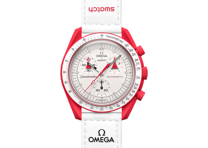 Swatch x Omega Bioceramic Moonswatch Mission to Mars (SO33R100) - SJR London Timepiece