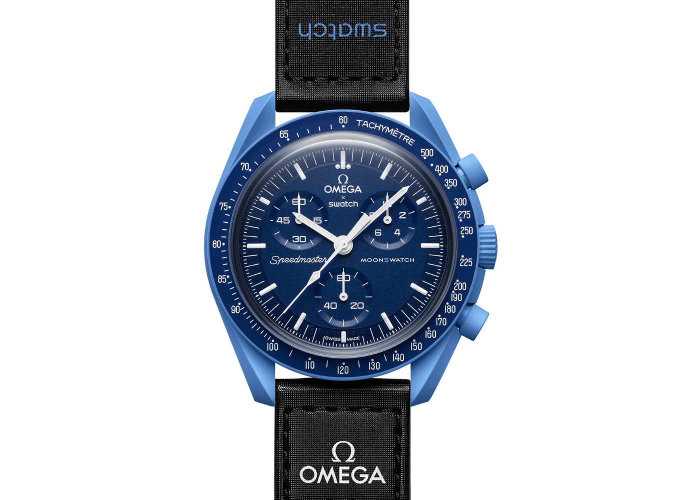 Swatch x Omega Bioceramic Moonswatch Mission to Neptune (SO33N100) - SJR London Timepiece