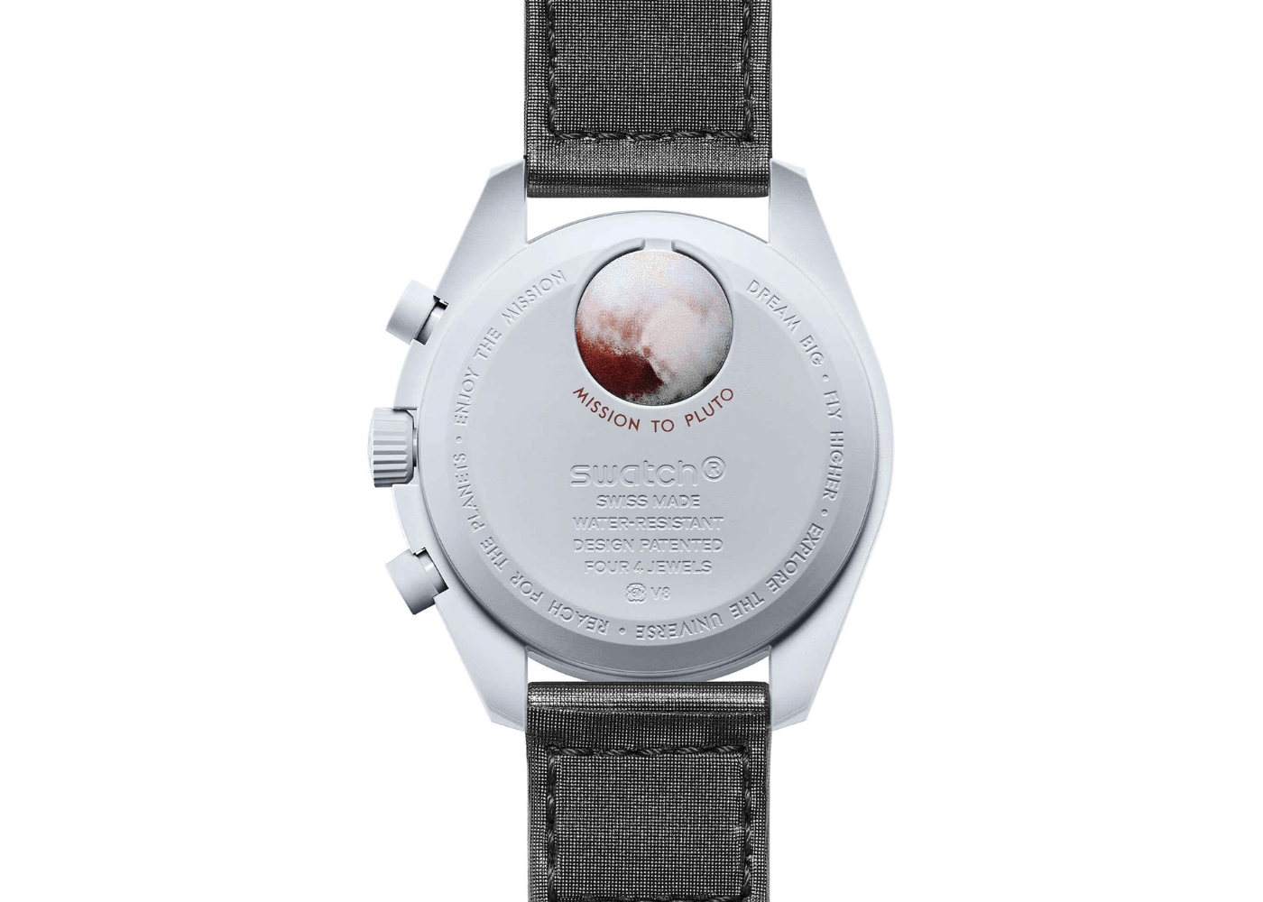 Swatch x Omega Bioceramic Moonswatch Mission to Pluto (SO33M101) - SJR London Timepiece