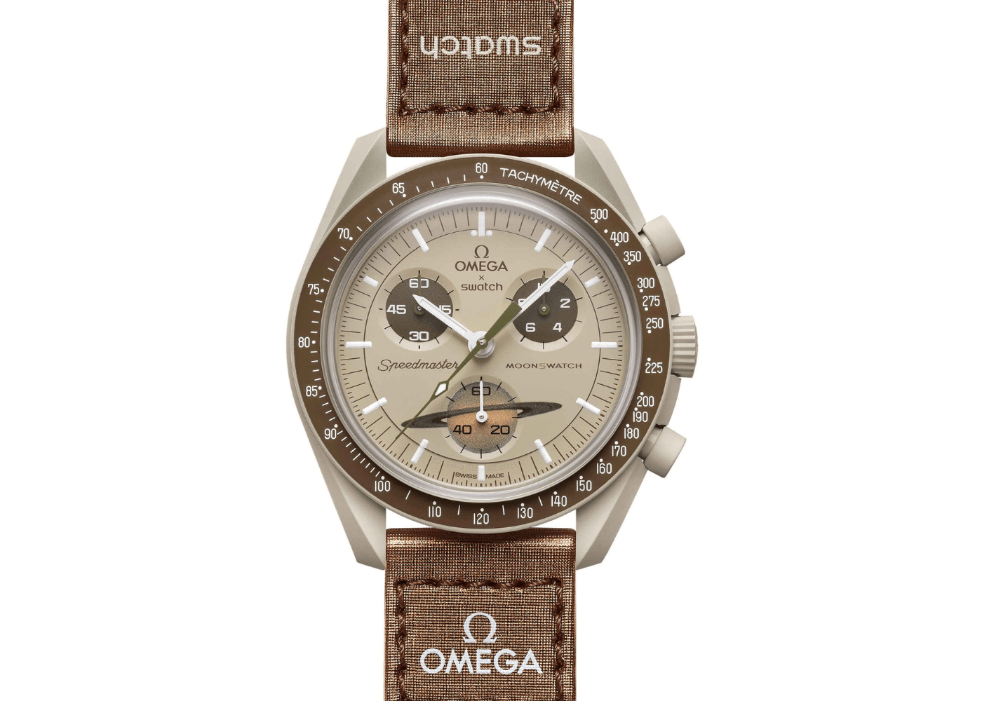 Swatch x Omega Bioceramic Moonswatch Mission to Saturn (SO33T100) - SJR London Timepiece