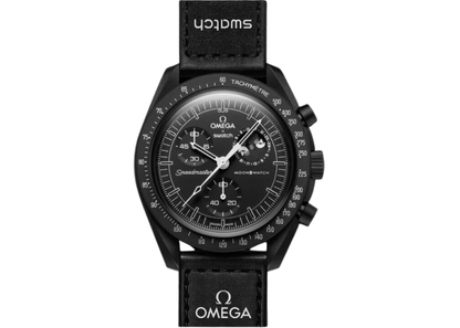 Swatch x Omega Bioceramic Moonswatch Mission to The Moonphase - New Moon (SO33B700) - SJR London Timepiece