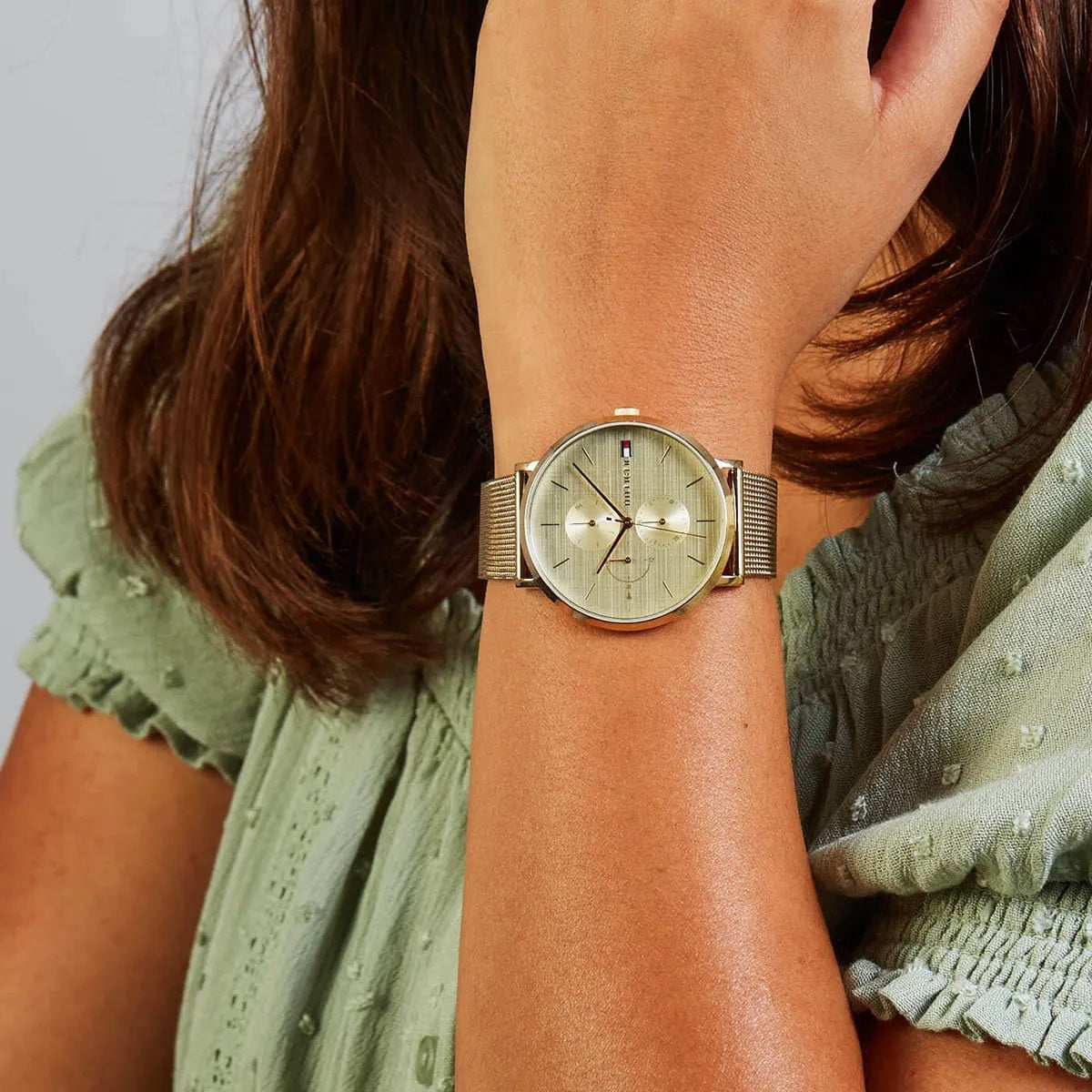 Tommy Hilfiger 1781943 Jenna Women's Gold Mesh Watch - SJR London Timepiece