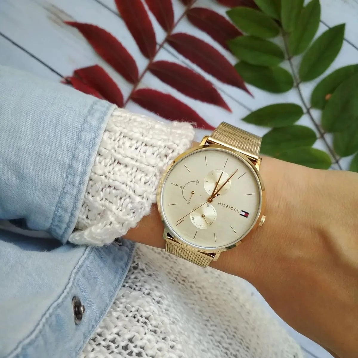 Tommy Hilfiger 1781943 Jenna Women's Gold Mesh Watch - SJR London Timepiece