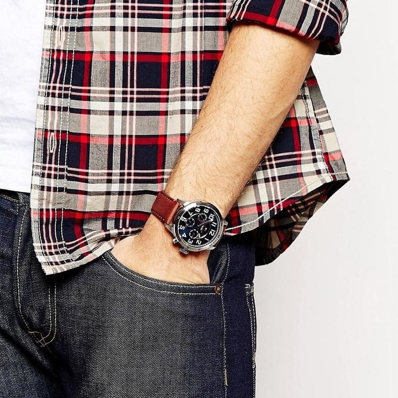 Tommy Hilfiger 1791066 Trent Men's Brown Leather Watch - SJR London Timepiece