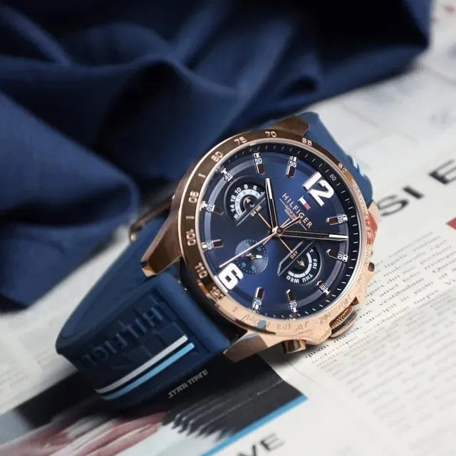 Montre homme Tommy Hilfiger 1791474 Decker en or rose