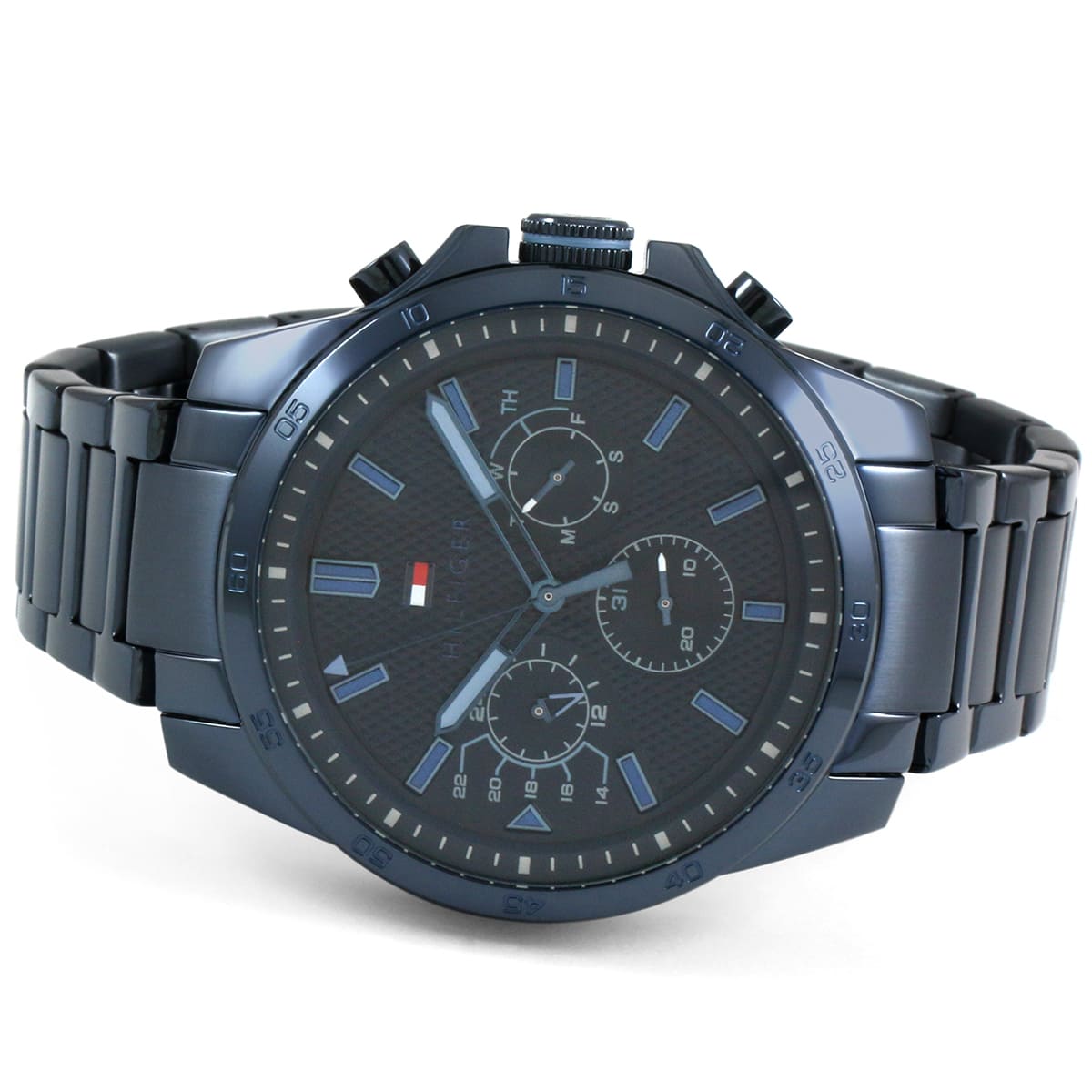 Tommy Hilfiger 1791560 Decker Montre Homme Entièrement Bleue