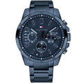 Tommy Hilfiger 1791560 Decker Montre Homme Entièrement Bleue