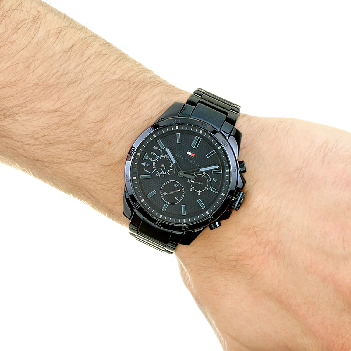 Tommy Hilfiger 1791560 Decker Montre Homme Entièrement Bleue