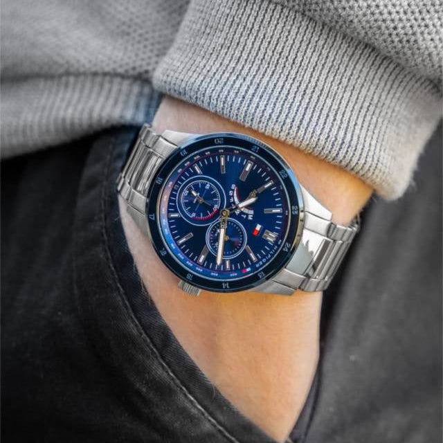 Tommy Hilfiger 1791640 Chase Men's Silver Watch - SJR London Timepiece
