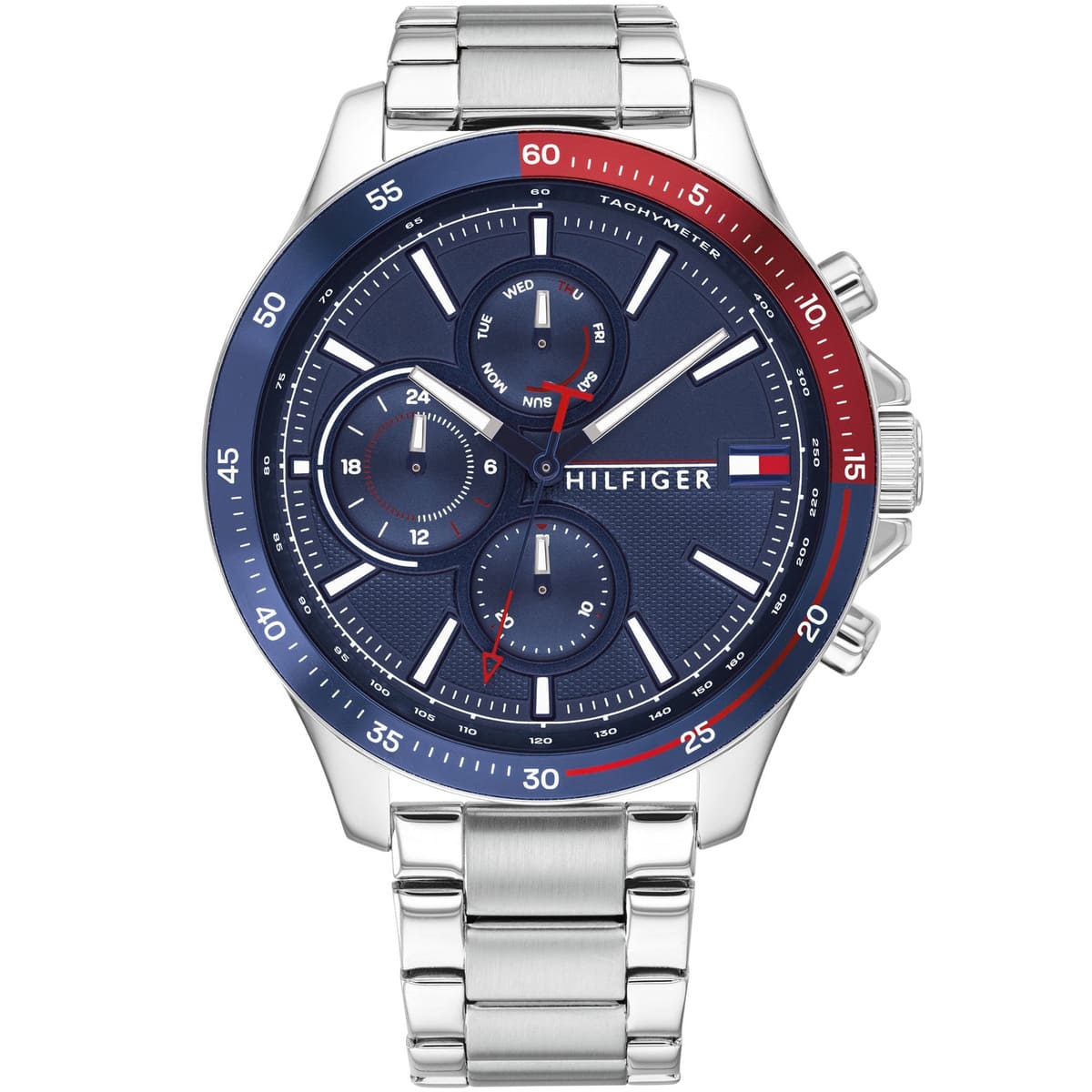 Montre Tommy Hilfiger 1791718 Bank pour homme, couleur argent