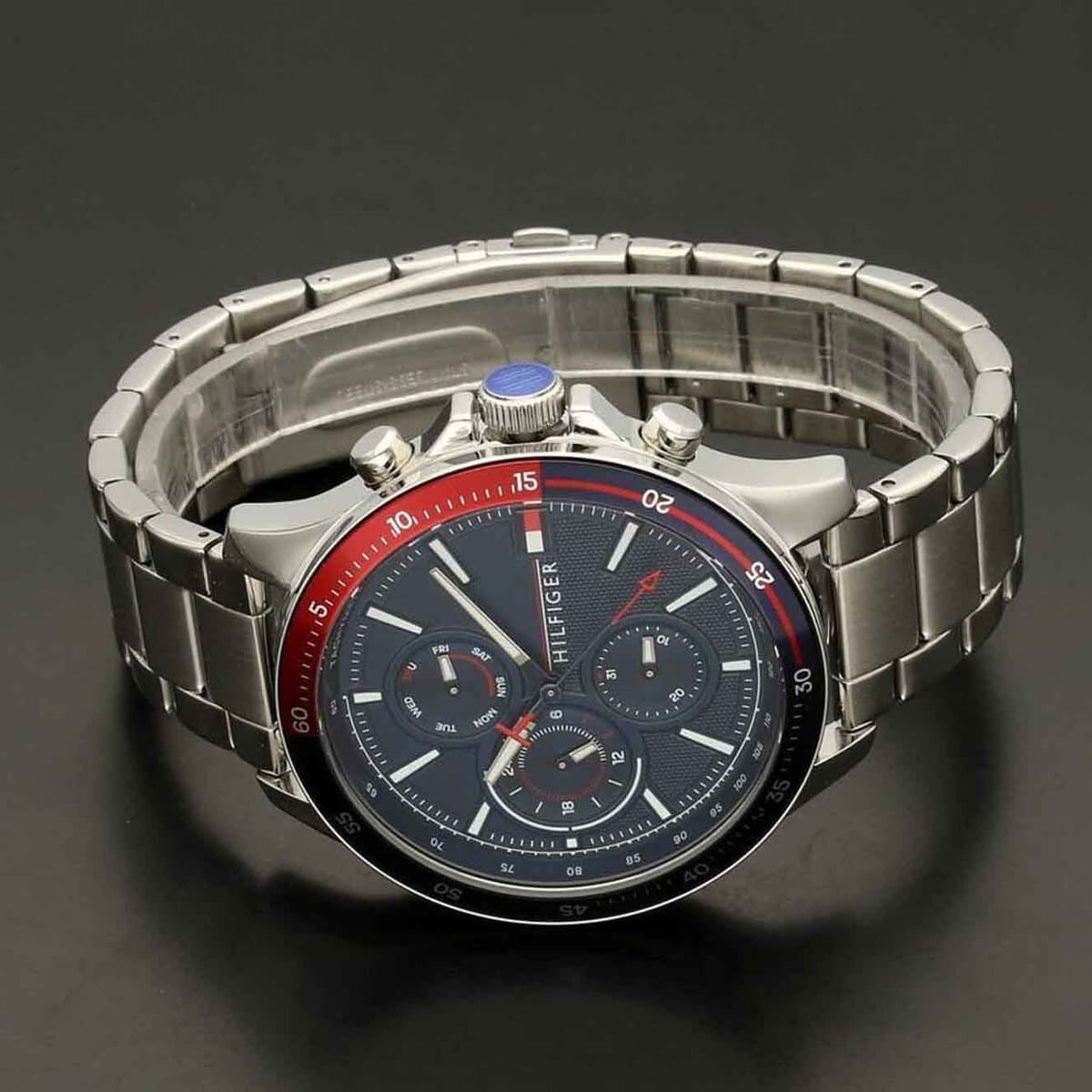Tommy Hilfiger 1791718 Bank Men's Silver Watch - SJR London Timepiece