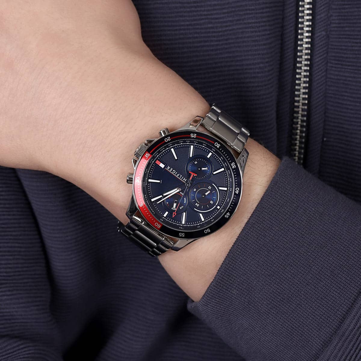 Tommy Hilfiger 1791718 Bank Men's Silver Watch - SJR London Timepiece