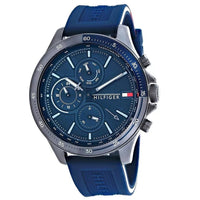 Tommy Hilfiger 1791721 Bank Men's Blue Silicone Watch - SJR London Timepiece