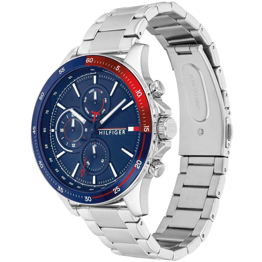 Montre Tommy Hilfiger 1791718 Bank pour homme, couleur argent