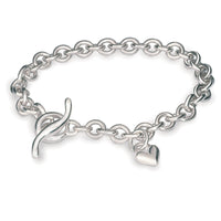 Heart Trace Chain Charm Bracelet