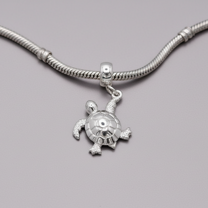 Turtle Silver Charm