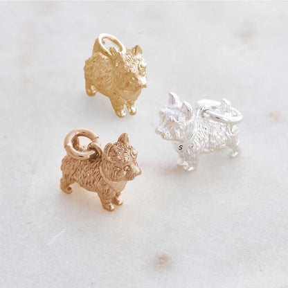 West Highland Terrier Silver Dog Charm