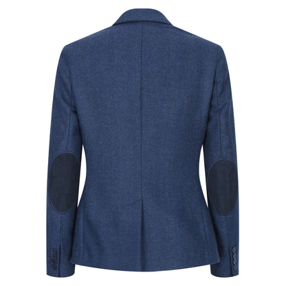 wsn02 - Women's Tweed Navy Blue Blazer Waistcoat & Trousers 1920s Suit
